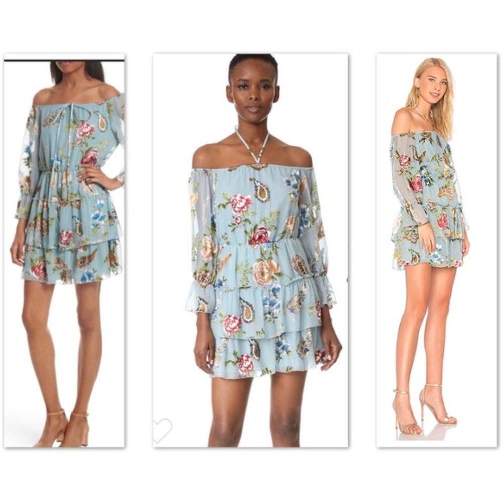 Alice + Olivia Waylon Off-the-Shoulder dress